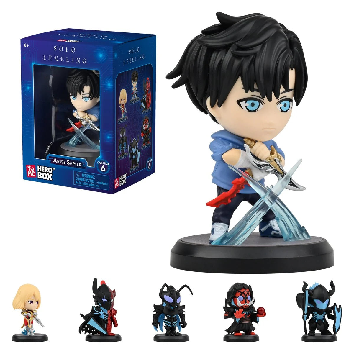 *Pre-Order* YuMe Solo Leveling Hero Box Shadow Rising Series Mini-Figure Case of 6 | Grade A