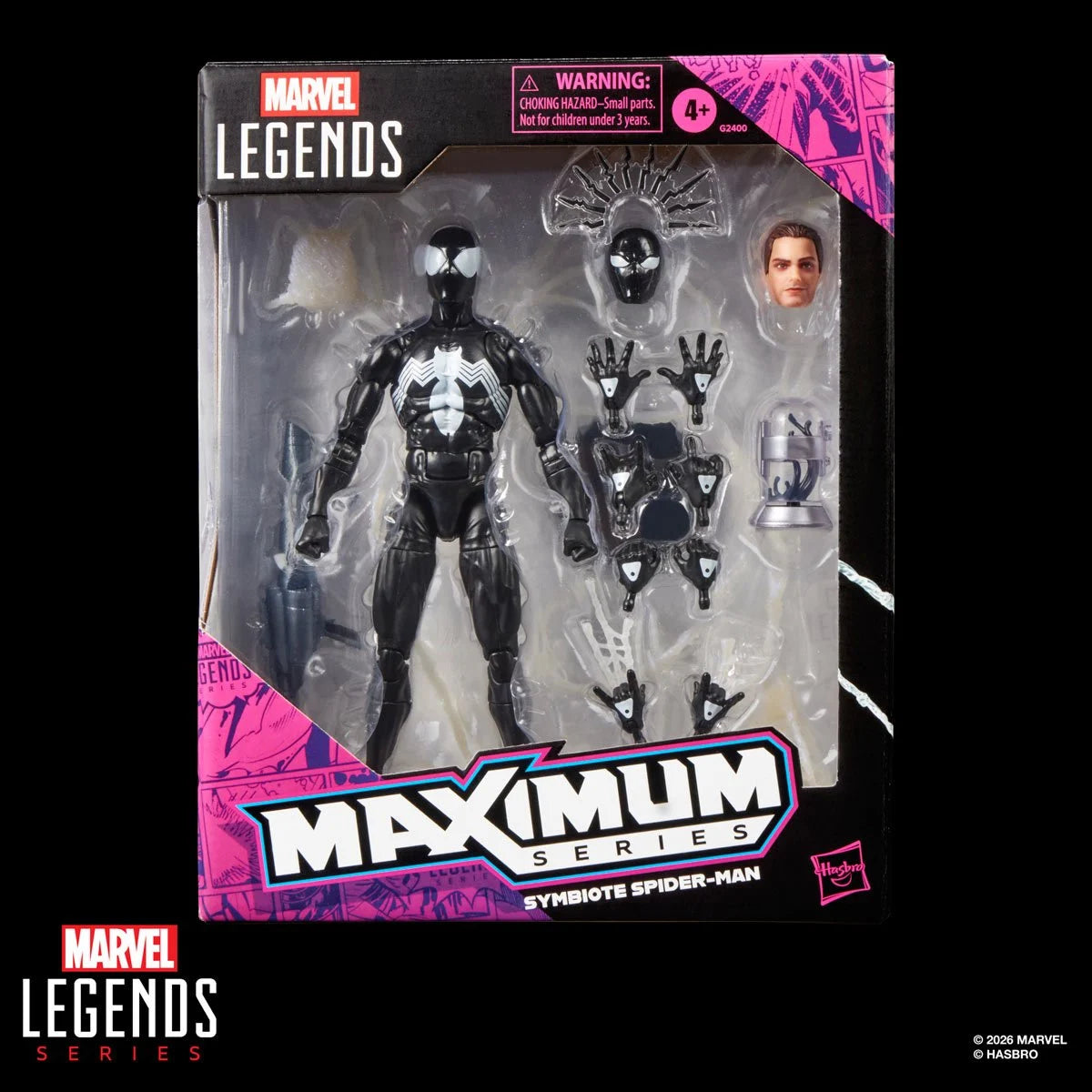 *Backorder* Hasbro Marvel Legends Maximum Series Symbiote Spider-Man 6-Inch Figure | Grade A