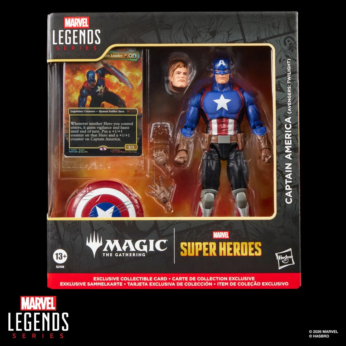 *Backorder* Hasbro Marvel Legends Captain America Avengers: Twilight 6-Inch Figure & MTG Card | Grade A